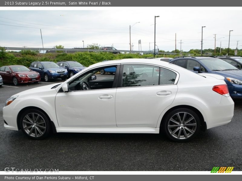 Satin White Pearl / Black 2013 Subaru Legacy 2.5i Premium