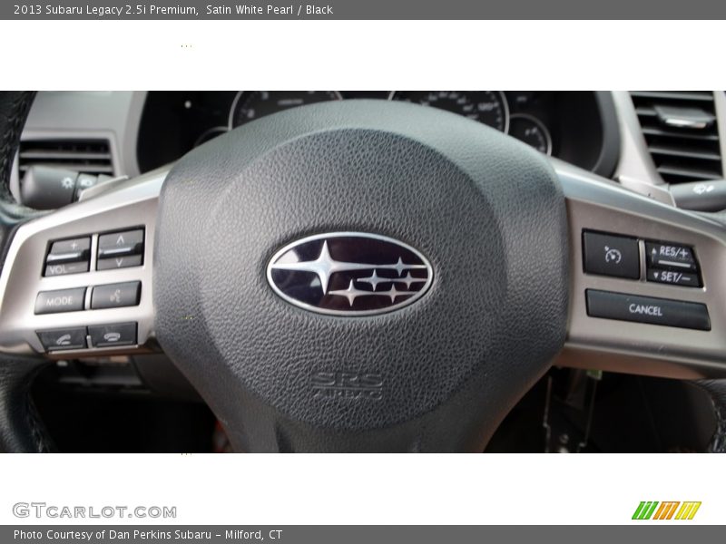 Satin White Pearl / Black 2013 Subaru Legacy 2.5i Premium