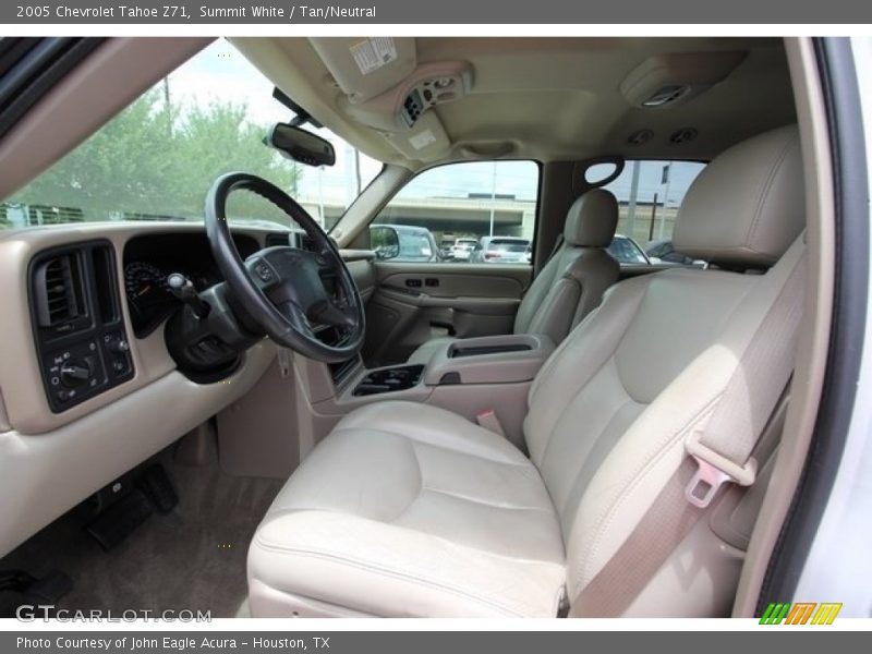 Summit White / Tan/Neutral 2005 Chevrolet Tahoe Z71