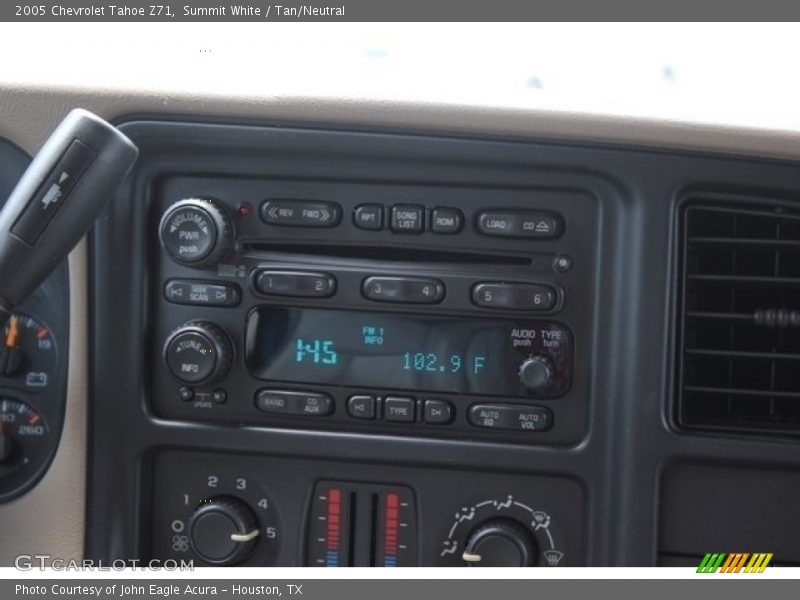 Summit White / Tan/Neutral 2005 Chevrolet Tahoe Z71