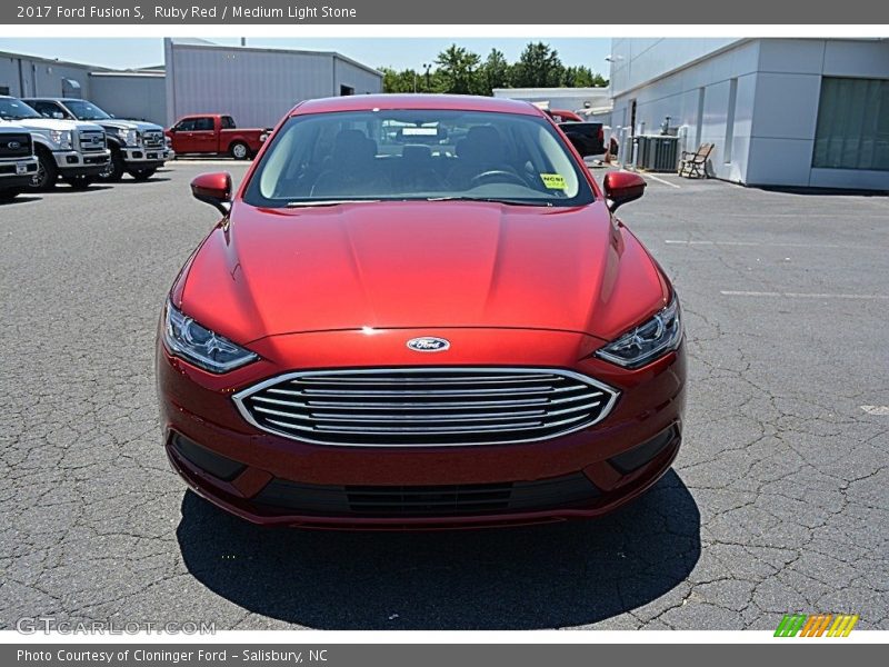 Ruby Red / Medium Light Stone 2017 Ford Fusion S