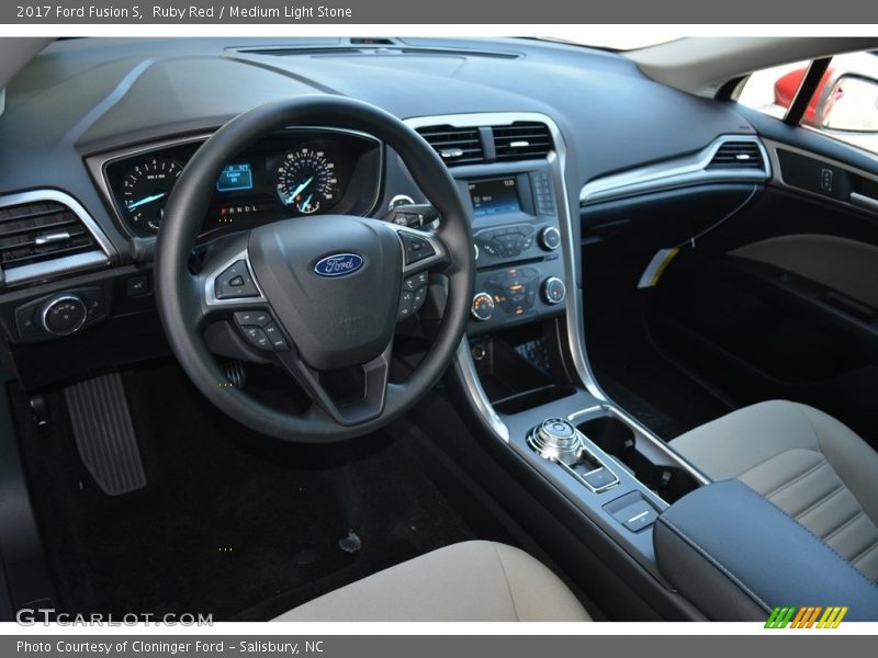 Medium Light Stone Interior - 2017 Fusion S 