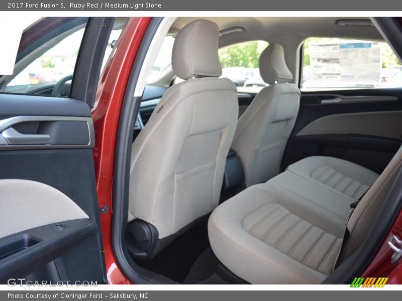 Rear Seat of 2017 Fusion S