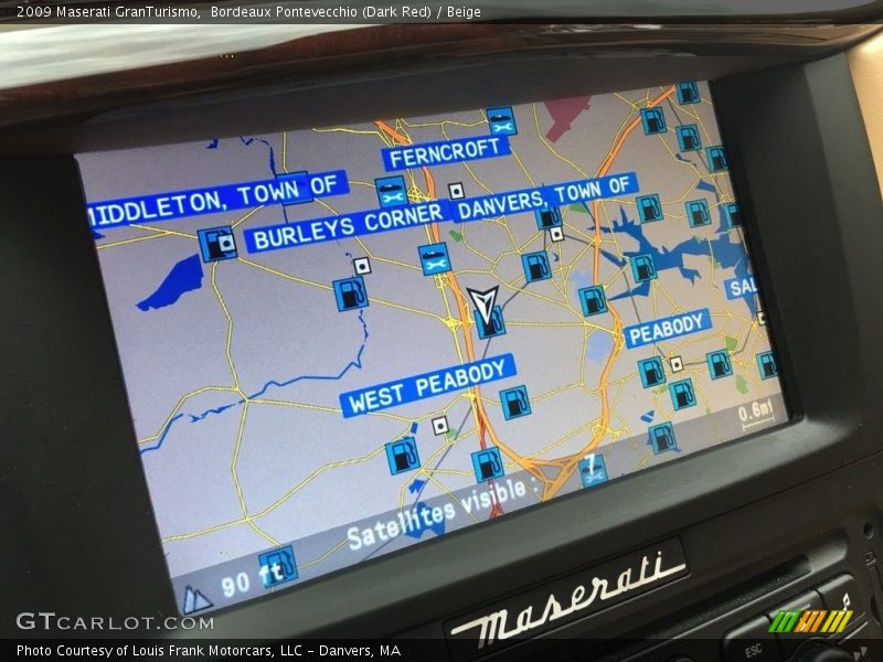 Bordeaux Pontevecchio (Dark Red) / Beige 2009 Maserati GranTurismo