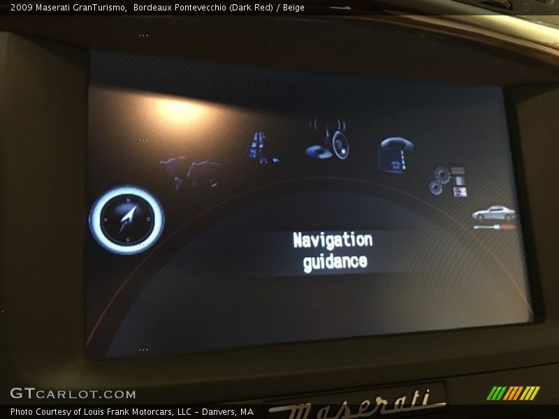 Bordeaux Pontevecchio (Dark Red) / Beige 2009 Maserati GranTurismo