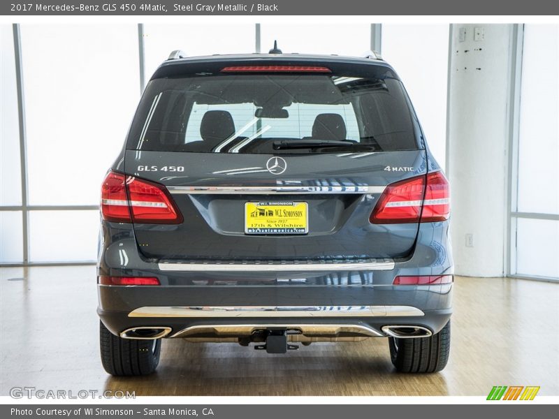 Steel Gray Metallic / Black 2017 Mercedes-Benz GLS 450 4Matic