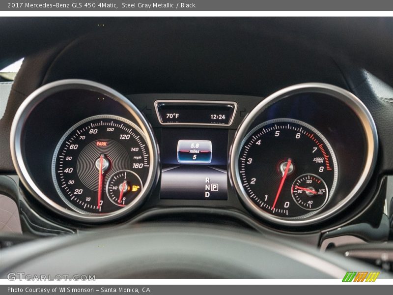 Steel Gray Metallic / Black 2017 Mercedes-Benz GLS 450 4Matic