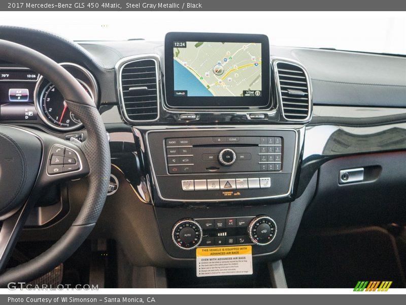 Steel Gray Metallic / Black 2017 Mercedes-Benz GLS 450 4Matic