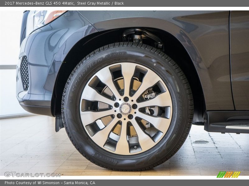 Steel Gray Metallic / Black 2017 Mercedes-Benz GLS 450 4Matic