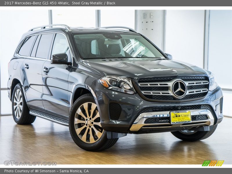 Steel Gray Metallic / Black 2017 Mercedes-Benz GLS 450 4Matic