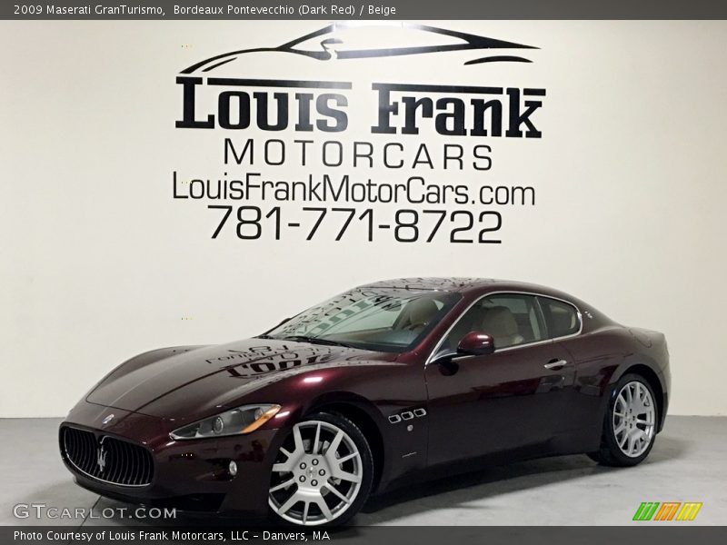 Bordeaux Pontevecchio (Dark Red) / Beige 2009 Maserati GranTurismo