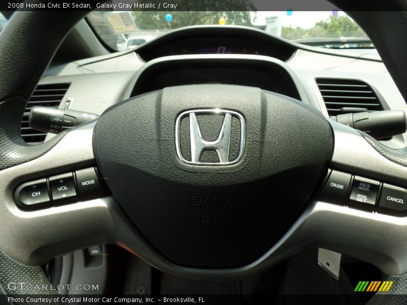 Galaxy Gray Metallic / Gray 2008 Honda Civic EX Sedan
