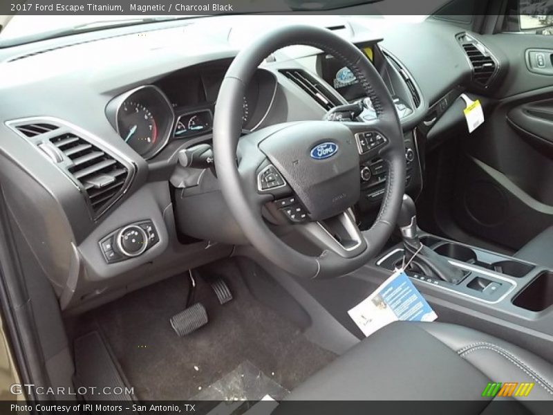 Magnetic / Charcoal Black 2017 Ford Escape Titanium