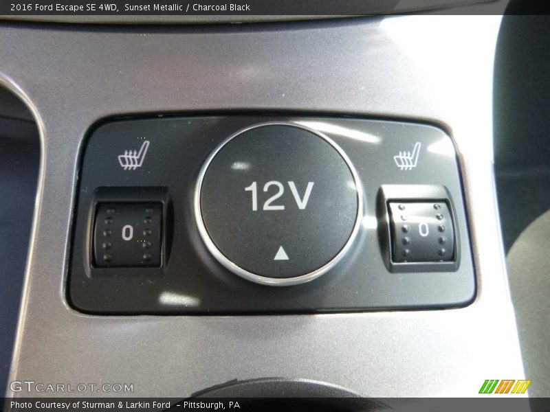 Sunset Metallic / Charcoal Black 2016 Ford Escape SE 4WD