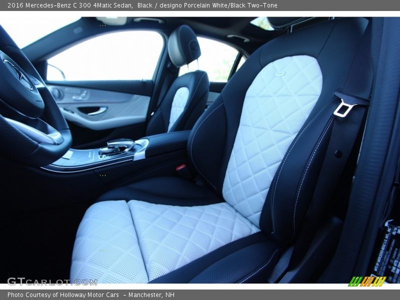 Black / designo Porcelain White/Black Two-Tone 2016 Mercedes-Benz C 300 4Matic Sedan