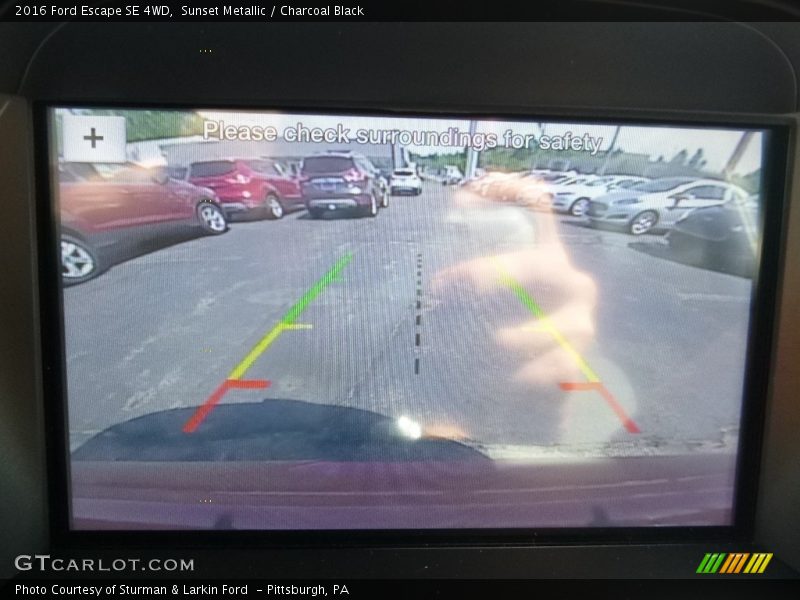 Sunset Metallic / Charcoal Black 2016 Ford Escape SE 4WD