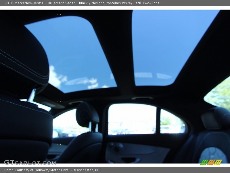 Black / designo Porcelain White/Black Two-Tone 2016 Mercedes-Benz C 300 4Matic Sedan