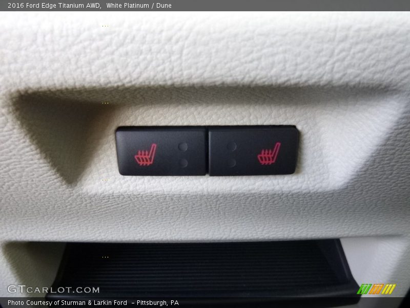 White Platinum / Dune 2016 Ford Edge Titanium AWD