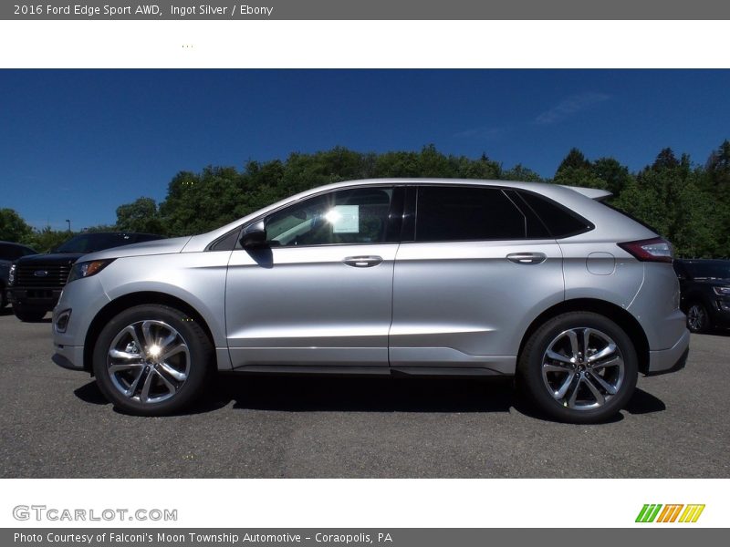 Ingot Silver / Ebony 2016 Ford Edge Sport AWD