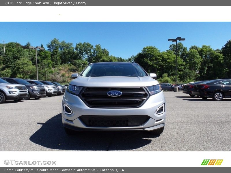 Ingot Silver / Ebony 2016 Ford Edge Sport AWD