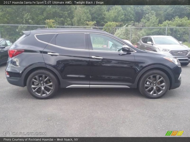 Twilight Black / Beige 2017 Hyundai Santa Fe Sport 2.0T Ulitimate AWD