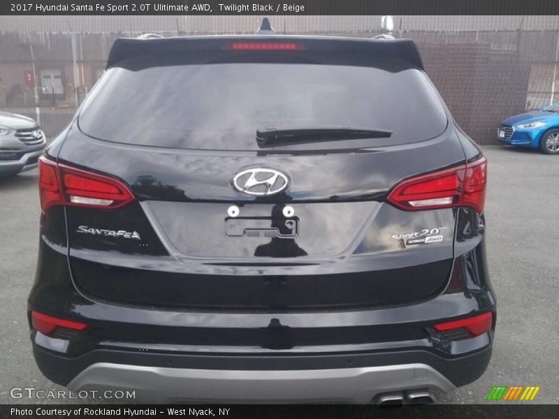 Twilight Black / Beige 2017 Hyundai Santa Fe Sport 2.0T Ulitimate AWD