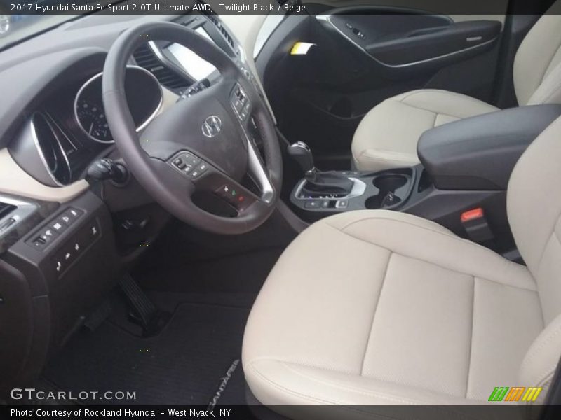 Twilight Black / Beige 2017 Hyundai Santa Fe Sport 2.0T Ulitimate AWD
