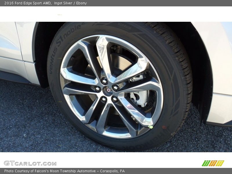 Ingot Silver / Ebony 2016 Ford Edge Sport AWD