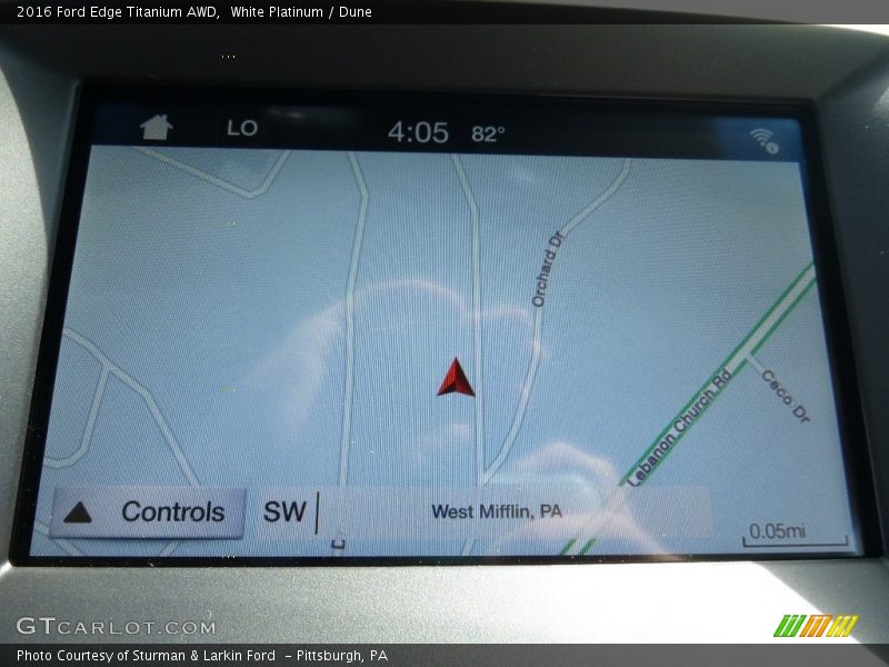 White Platinum / Dune 2016 Ford Edge Titanium AWD
