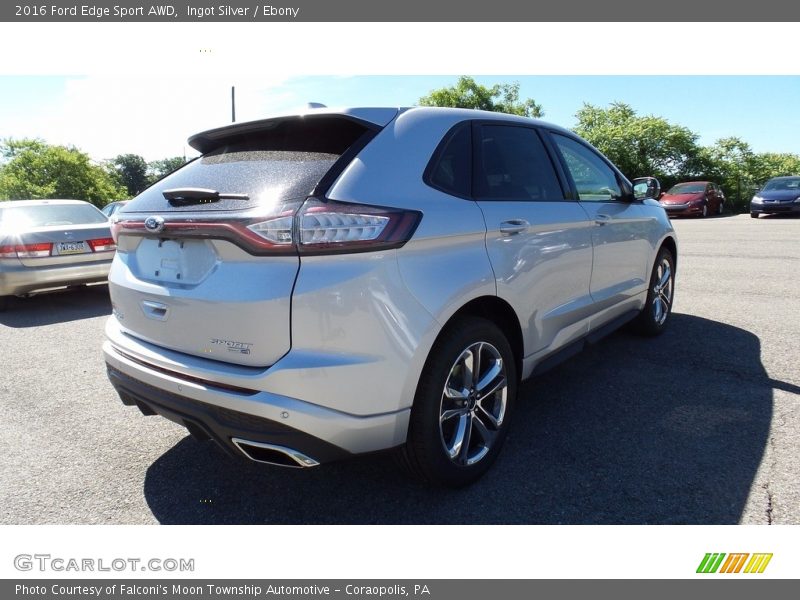 Ingot Silver / Ebony 2016 Ford Edge Sport AWD