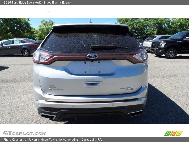 Ingot Silver / Ebony 2016 Ford Edge Sport AWD