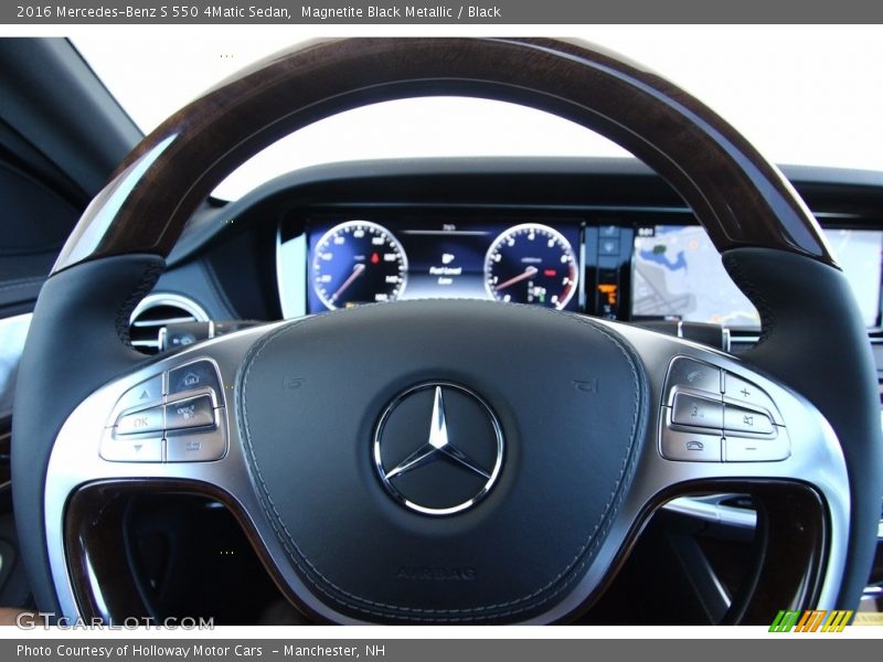 Magnetite Black Metallic / Black 2016 Mercedes-Benz S 550 4Matic Sedan