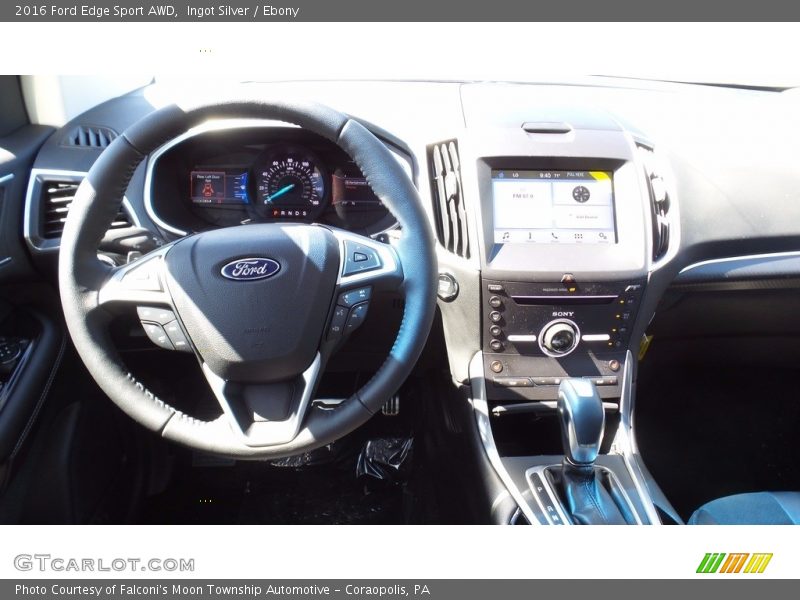 Ingot Silver / Ebony 2016 Ford Edge Sport AWD