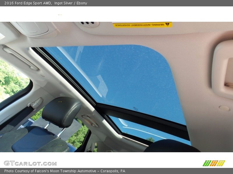 Ingot Silver / Ebony 2016 Ford Edge Sport AWD