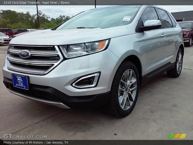 Ingot Silver / Ebony 2016 Ford Edge Titanium