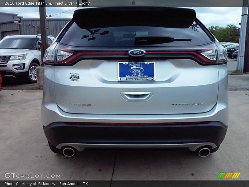 Ingot Silver / Ebony 2016 Ford Edge Titanium