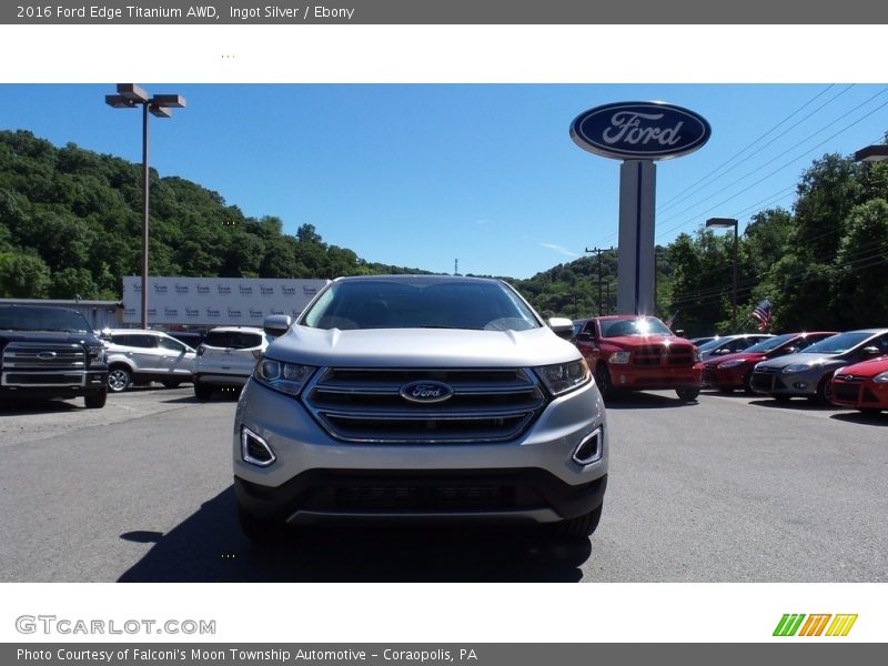 Ingot Silver / Ebony 2016 Ford Edge Titanium AWD
