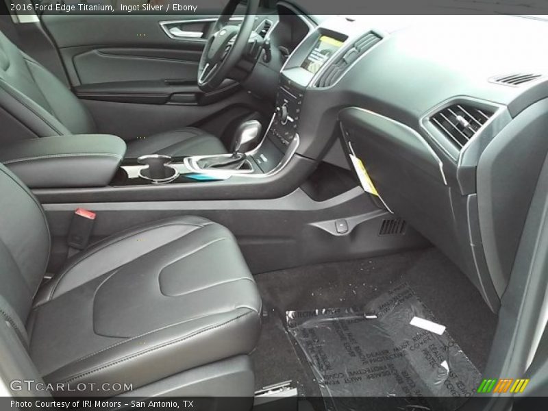 Ingot Silver / Ebony 2016 Ford Edge Titanium