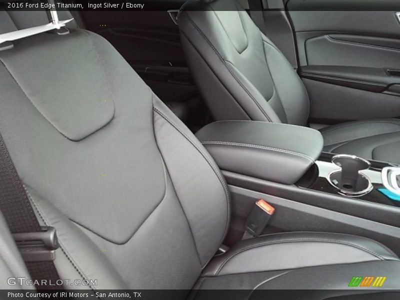 Ingot Silver / Ebony 2016 Ford Edge Titanium