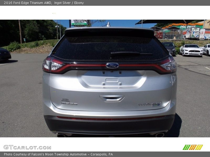 Ingot Silver / Ebony 2016 Ford Edge Titanium AWD