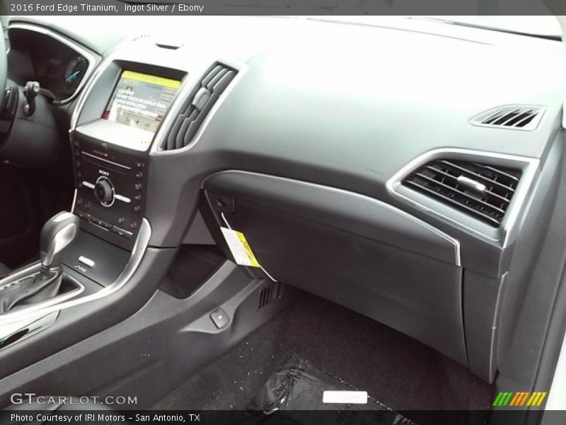 Ingot Silver / Ebony 2016 Ford Edge Titanium