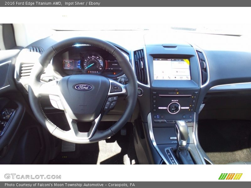 Ingot Silver / Ebony 2016 Ford Edge Titanium AWD