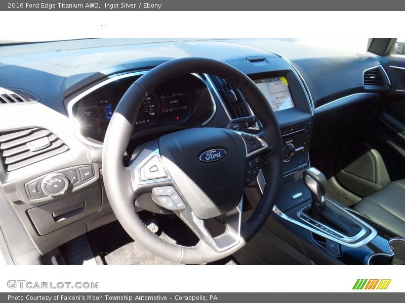 Ingot Silver / Ebony 2016 Ford Edge Titanium AWD
