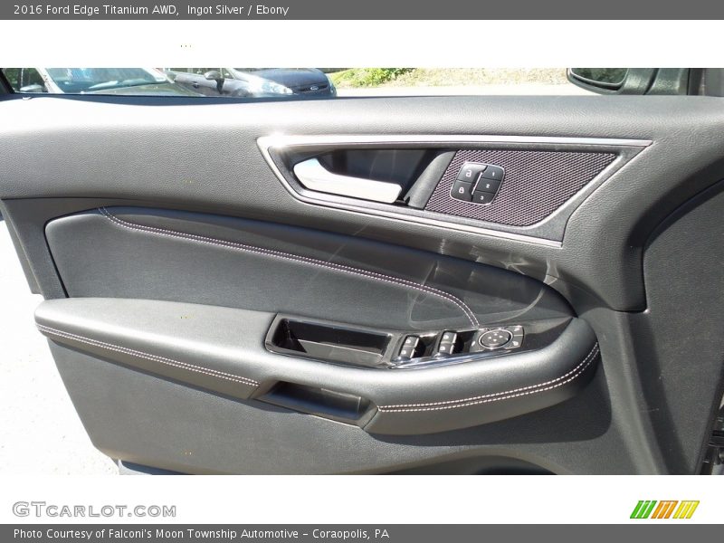 Ingot Silver / Ebony 2016 Ford Edge Titanium AWD