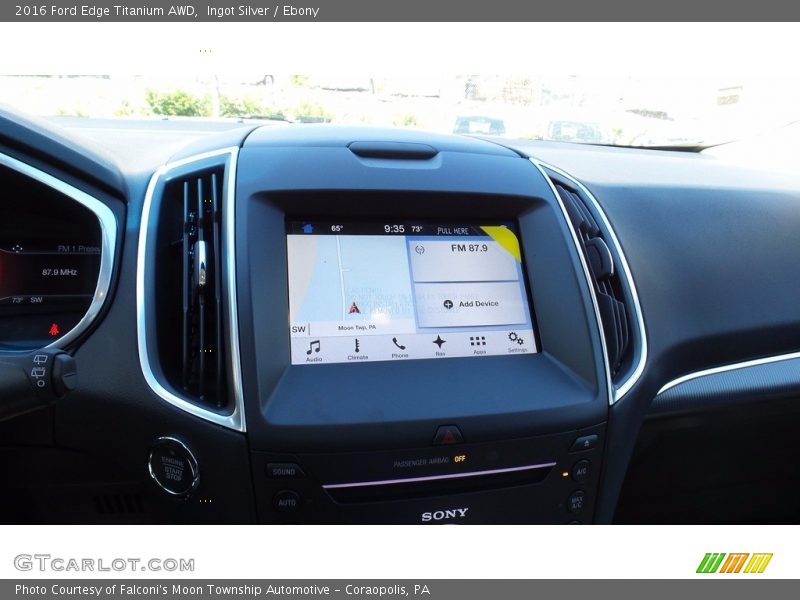 Ingot Silver / Ebony 2016 Ford Edge Titanium AWD