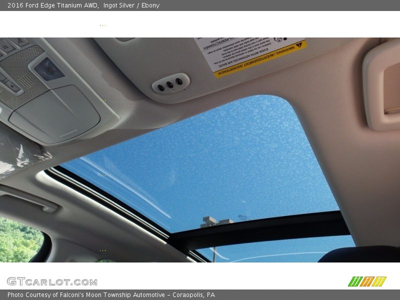 Ingot Silver / Ebony 2016 Ford Edge Titanium AWD