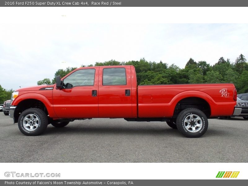 Race Red / Steel 2016 Ford F250 Super Duty XL Crew Cab 4x4