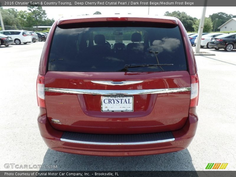 Deep Cherry Red Crystal Pearl / Dark Frost Beige/Medium Frost Beige 2016 Chrysler Town & Country Touring