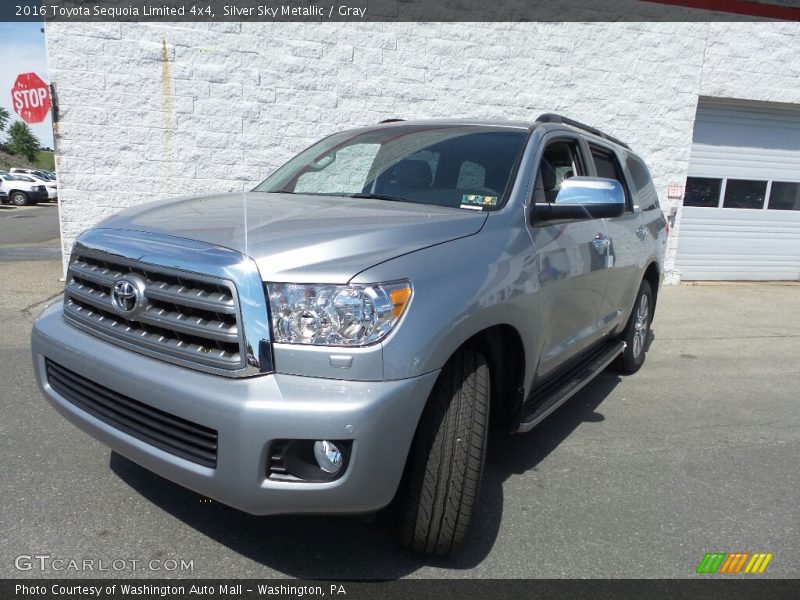 Silver Sky Metallic / Gray 2016 Toyota Sequoia Limited 4x4