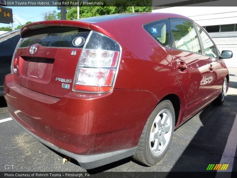 Salsa Red Pearl / Brown/Ivory 2004 Toyota Prius Hybrid